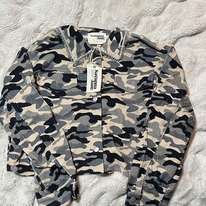 Savanna Jane Camouflage Cropped Jacket